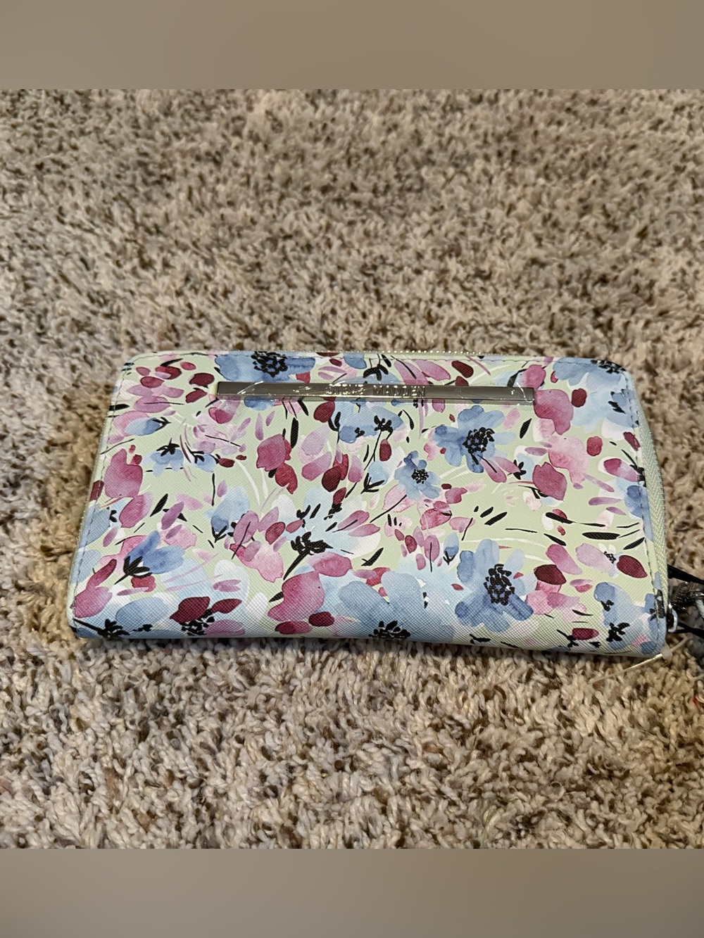 Steve Madden Floral Zip-Around Wallet Wristlet